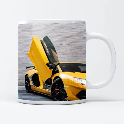 Lamborghini Aventador Yellow Scissor Door Open