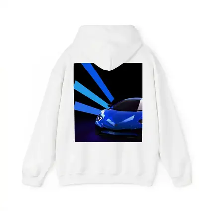 Lamborghini Huracan Blue Neon Light Rays
