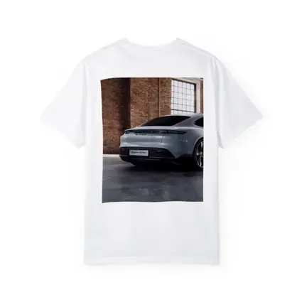 Porsche Taycan Turbo Industrial Garage Setting