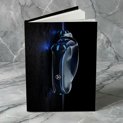 Mercedes Futuristic Car Key Blue Neon
