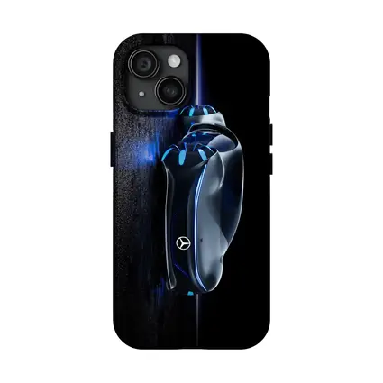 Mercedes Futuristic Car Key Blue Neon