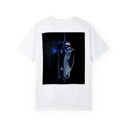 Mercedes Futuristic Car Key Blue Neon
