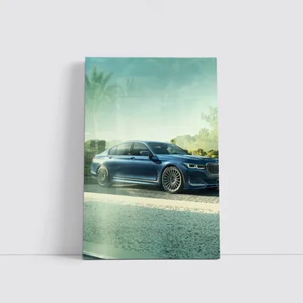 BMW Alpina B7 Blue Luxury Sedan Outdoors