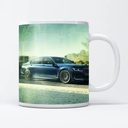 BMW Alpina B7 Blue Luxury Sedan Outdoors