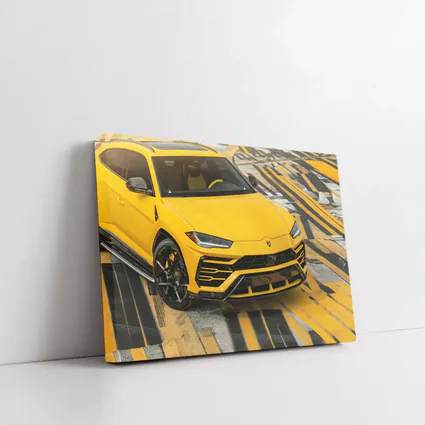 Lamborghini Urus Yellow SUV Street Shot