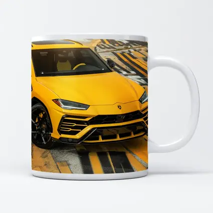 Lamborghini Urus Yellow SUV Street Shot