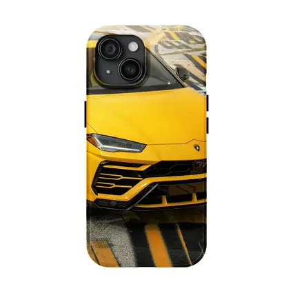 Lamborghini Urus Yellow SUV Street Shot