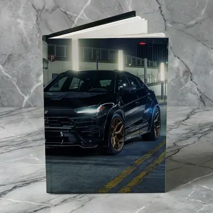 Lamborghini Urus Black Night City Streets