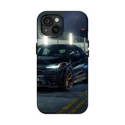 Lamborghini Urus Black Night City Streets