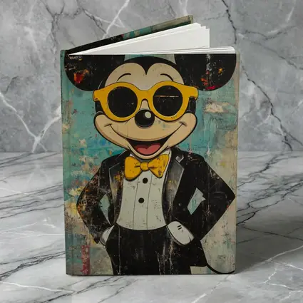 Mickey Mouse Tuxedo Pop Art Grunge Style