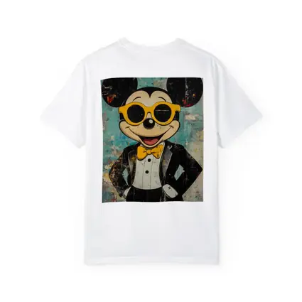 Mickey Mouse Tuxedo Pop Art Grunge Style