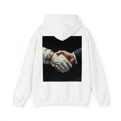 Astronaut Handshake Business Suit Deep Space