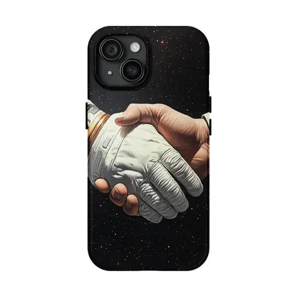 Astronaut Handshake Business Suit Deep Space