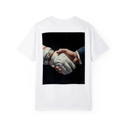 Astronaut Handshake Business Suit Deep Space