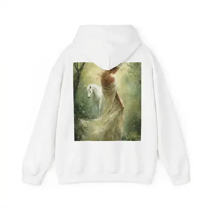 Forest Goddess White Horse Mystical Fantasy Art