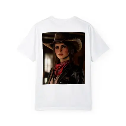 Cowgirl Woman Western Hat Red Bandana