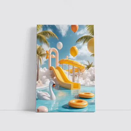 Tropical Water Park Pool Summer Fun