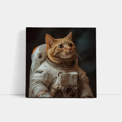 Orange Tabby Cat Astronaut Space Suit