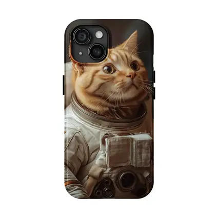 Orange Tabby Cat Astronaut Space Suit
