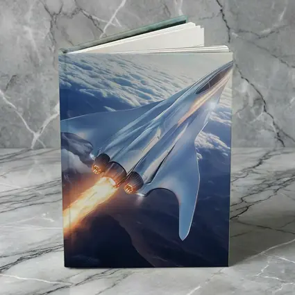 Supersonic Jet Flying Above Mountain Clouds