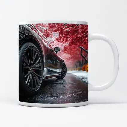 Bentley Continental GT Dark Road Winter Trees