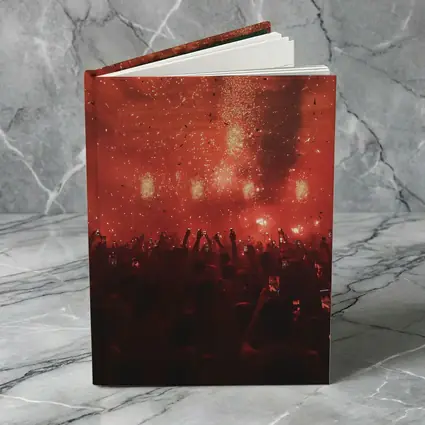 Red Concert Hall Crowd Confetti Celebration
