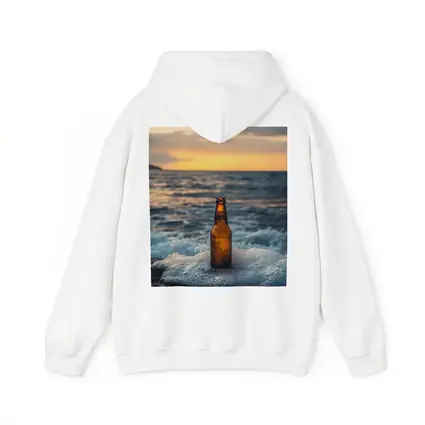Cold Beer Bottle Ocean Sunset Waves