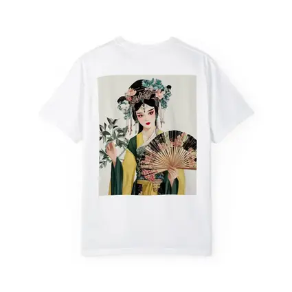 Chinese Opera Performer With Fan Illustration