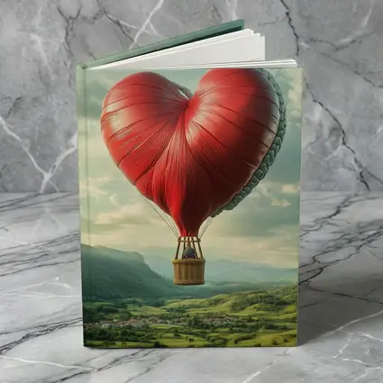 Heart Shaped Hot Air Balloon Green Valley