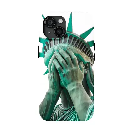 Statue of Liberty Facepalm Funny Political Art