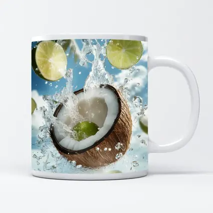 Coconut and Lime Water Splash Sky