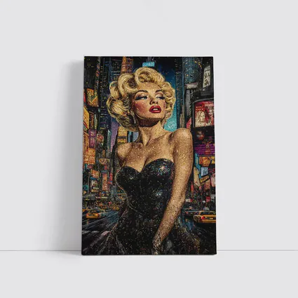 Marilyn Monroe Glitter Art New York City