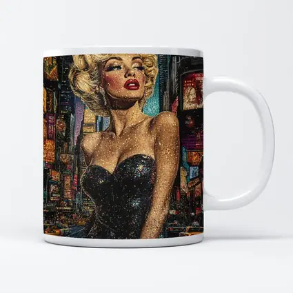 Marilyn Monroe Glitter Art New York City