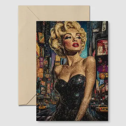 Marilyn Monroe Glitter Art New York City