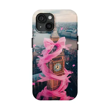 Big Ben Pink Bow London Aerial View