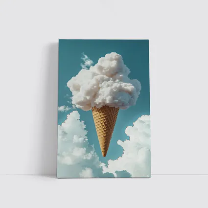 Cloud Ice Cream Cone Blue Sky