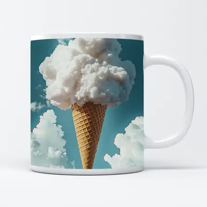 Cloud Ice Cream Cone Blue Sky