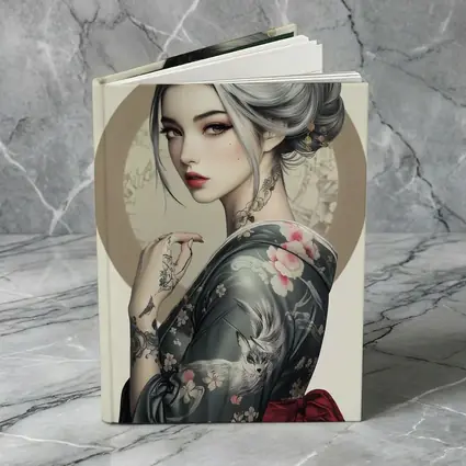 Japanese Geisha Woman With Fox Tattoo Art