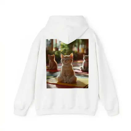 Meditating Kitten Yoga Studio Colorful Mats