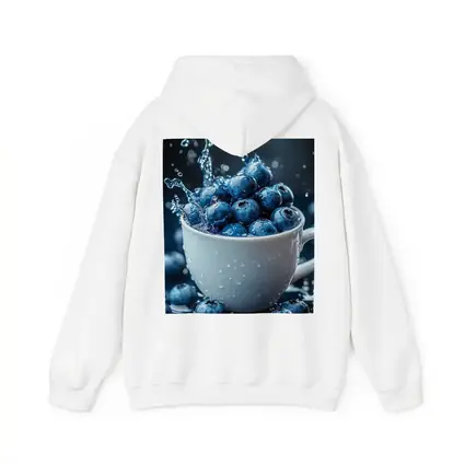 Fresh Blueberries Water Splash White Cup