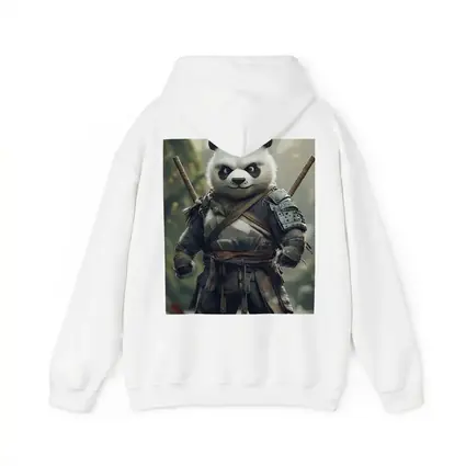 Warrior Panda Samurai In Forest Setting