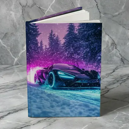 McLaren Senna Neon Glow Snowy Forest