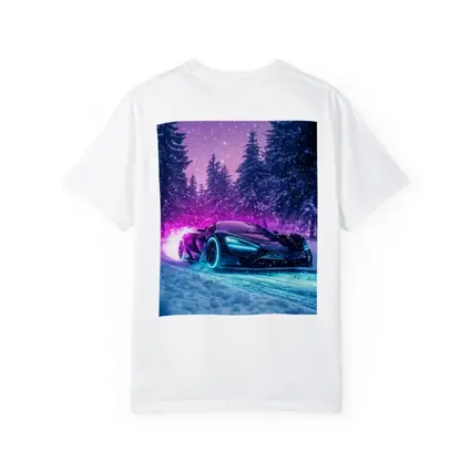 McLaren Senna Neon Glow Snowy Forest
