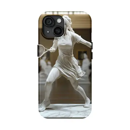Marble Tennis Player Statue Museum Hall