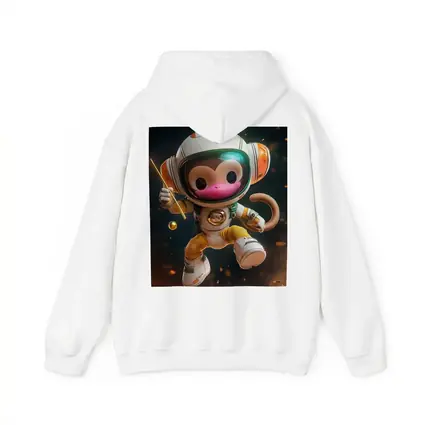 Cute Monkey Astronaut Floating In Space