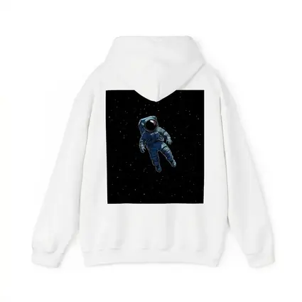 Astronaut Floating Alone In Deep Space