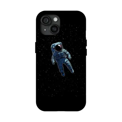Astronaut Floating Alone In Deep Space
