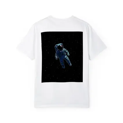 Astronaut Floating Alone In Deep Space