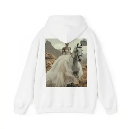 Black Woman White Horse Desert Fantasy