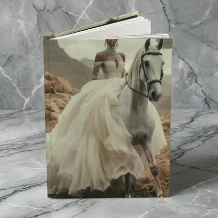Black Woman White Horse Desert Fantasy